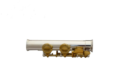 Premium Professional Flute Two-color silver-plated gold key C key flute opening and closing hole 16 holes flute - AUROSUS  Musical Instrument Store