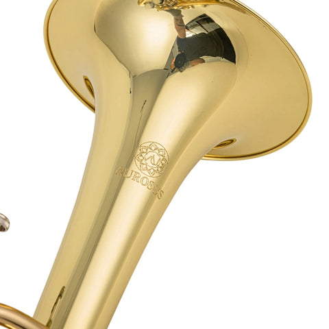 Pro-Grade Alto Horn Featuring Monel Pistons & Gold Brass Mouthpipe | 8″ Bell, Nickel Silver Slide, Lacquer Finish | Professional Brass Instrument AUROSUS