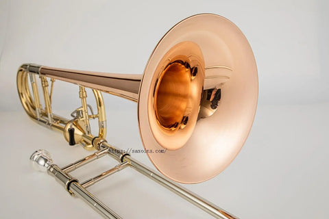 42F Professional Bb/F Modulated 42AF tenor trombone Clear Lacquer Modulated trombone F key nickel silver brass outer inner tube 02