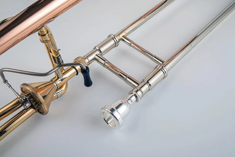42F Professional Bb/F Modulated 42AF tenor trombone Clear Lacquer Modulated trombone F key nickel silver brass outer inner tube 04