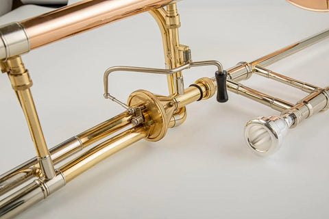 42F Professional Bb/F Modulated 42AF tenor trombone Clear Lacquer Modulated trombone F key nickel silver brass outer inner tube 06