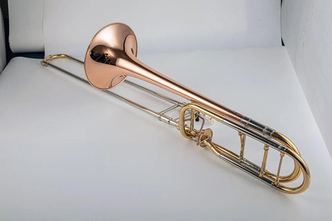 42F Professional Bb/F Modulated 42AF tenor trombone Clear Lacquer Modulated trombone F key nickel silver brass outer inner tube 07