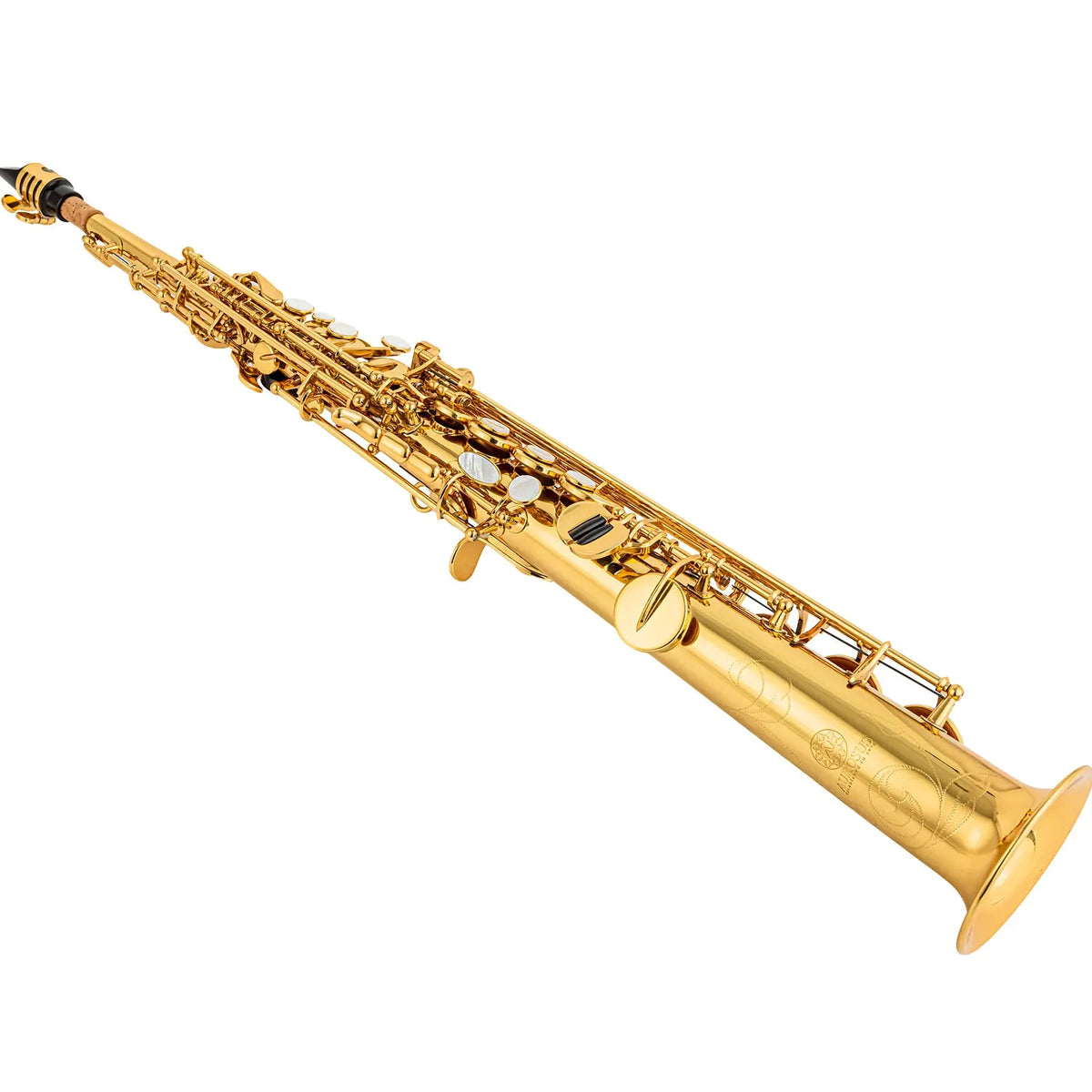 Maxophone Instrument Top-Grade Professional Brass Soprano Saxophone with Complete ...