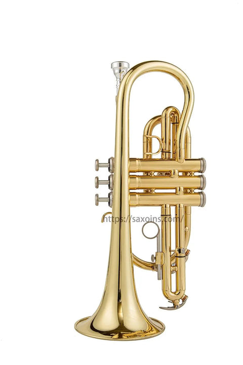 Professional cornet high-grade brass cornet silver wind instrument professional cornet gold - AUROSUS  Musical Instrument Store