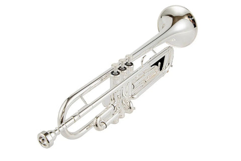Silvering Yellow Brass Bb Student Trumpet Bb with 7 C mouthpiece Case