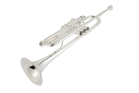 Silvering Yellow Brass Bb Student Trumpet Bb with 7 C mouthpiece Case