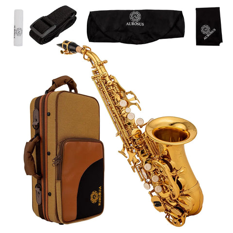 Small elbow Saxophone wind children's Saxophone adult dual-purpose high pitched down B key Soprano Saxophone Saxins Musical Instrument Store
