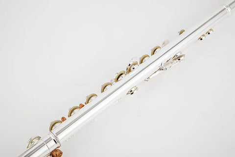 Sterling silver mouthpiece 17 open and closed hole nickel silver body C flute