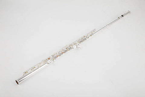Sterling silver mouthpiece 17 open and closed hole nickel silver body C flute