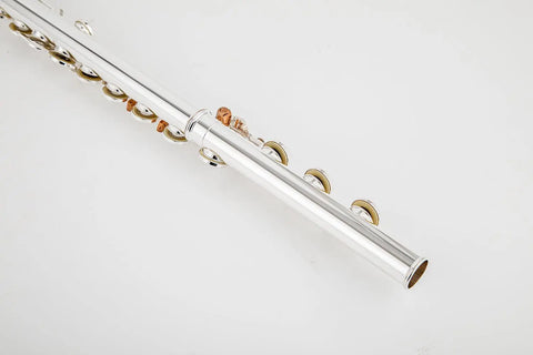 Sterling silver mouthpiece 17 open and closed hole nickel silver body C flute