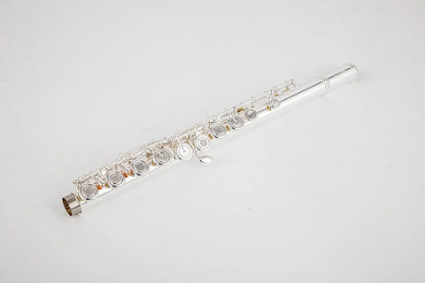 Sterling silver mouthpiece 17 open and closed hole nickel silver body C flute