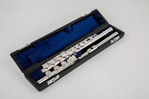 Sterling silver mouthpiece 17 open and closed hole nickel silver body C flute