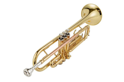 Student Bb Trumpet Lacquer brass Standard student gold silver two color choice Monel Pistons Lead Free Soldering - AUROSUS  Musical Instrument Store