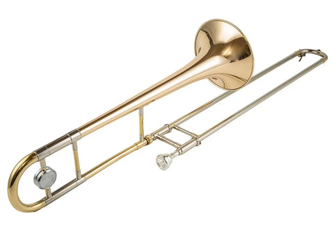 TB301 Student Tenor trombone Bb Gold Brass Bell Clear Lacquer Professional brass instrument - AUROSUS  Musical Instrument Store