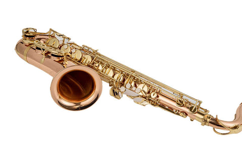 Tenor saxophone Bb key gold lacquer with high f# instrumentos musicales sax tenor rose brass body with cataphoric key - AUROSUS  Musical Instrument Store
