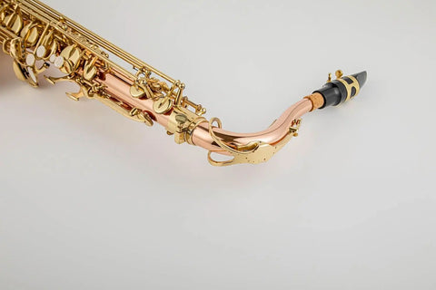 Tenor saxophone Bb key gold lacquer with high f# instrumentos musicales sax tenor rose brass body with cataphoric key - AUROSUS  Musical Instrument Store