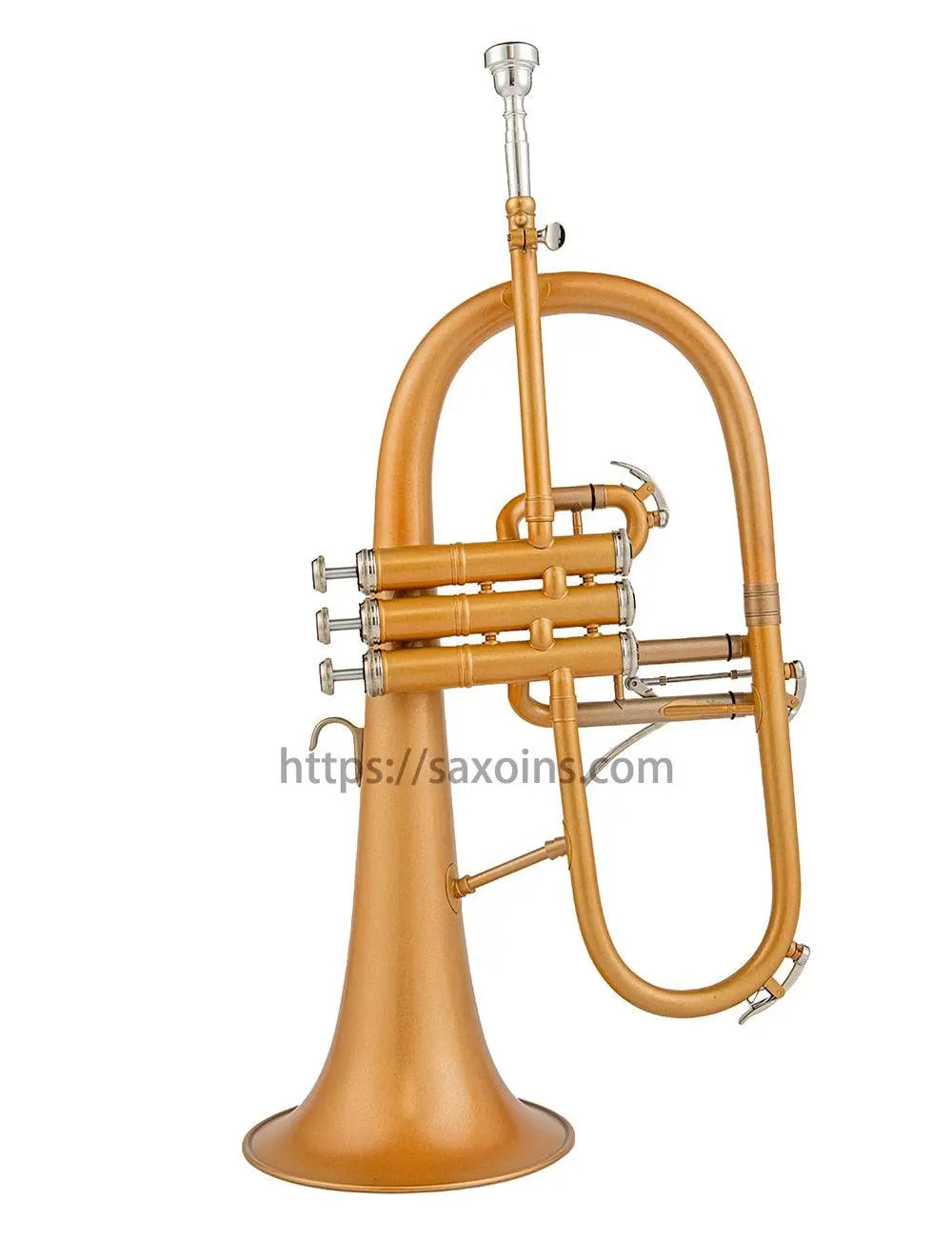 Trigger Flugelhorn Bb Yellow Brass Bell dull polished– AUROSUS