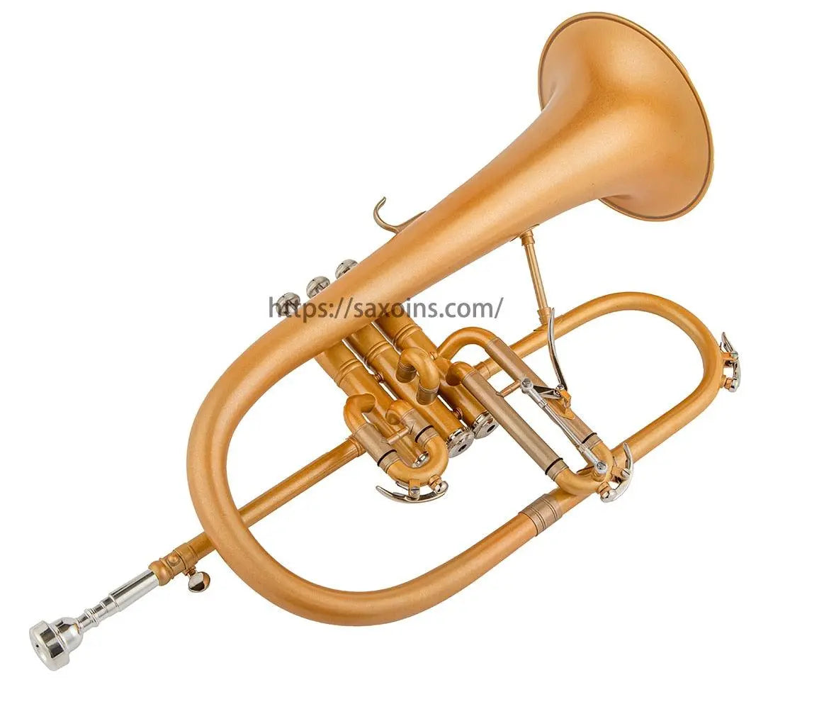 Trigger Flugelhorn Bb Yellow Brass Bell dull polished– AUROSUS