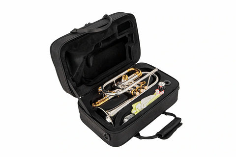 UROSUS ACR-8358S Doubler Cornet - Dual Trigger, Silver Plated, 4.75" Heavy Brass Bell AUROSUS