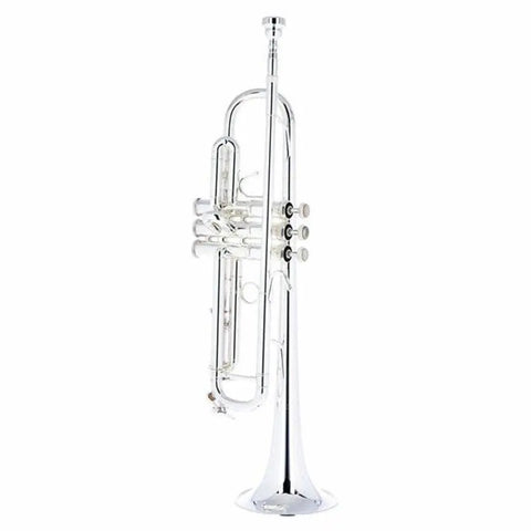 VBS 1S Trumpet Silver-plated Monel valves light weight case and mouthpiece - AUROSUS  Musical Instrument Store