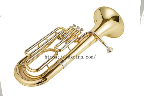 Vertical key Baritone Horn Bb brass Triple bond 3 Key British brass instrument - AUROSUS  Musical Instrument Store