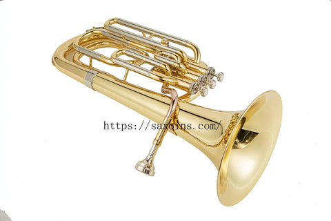 Vertical key Baritone Horn Bb brass Triple bond 3 Key British brass instrument - AUROSUS  Musical Instrument Store
