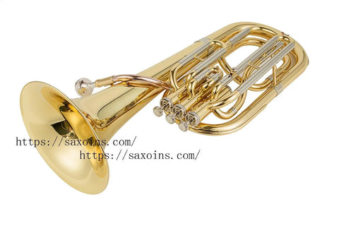 Vertical key Baritone Horn Bb brass Triple bond 3 Key British brass instrument - AUROSUS  Musical Instrument Store