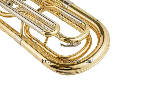 Vertical key Baritone Horn Bb brass Triple bond 3 Key British brass instrument - AUROSUS  Musical Instrument Store