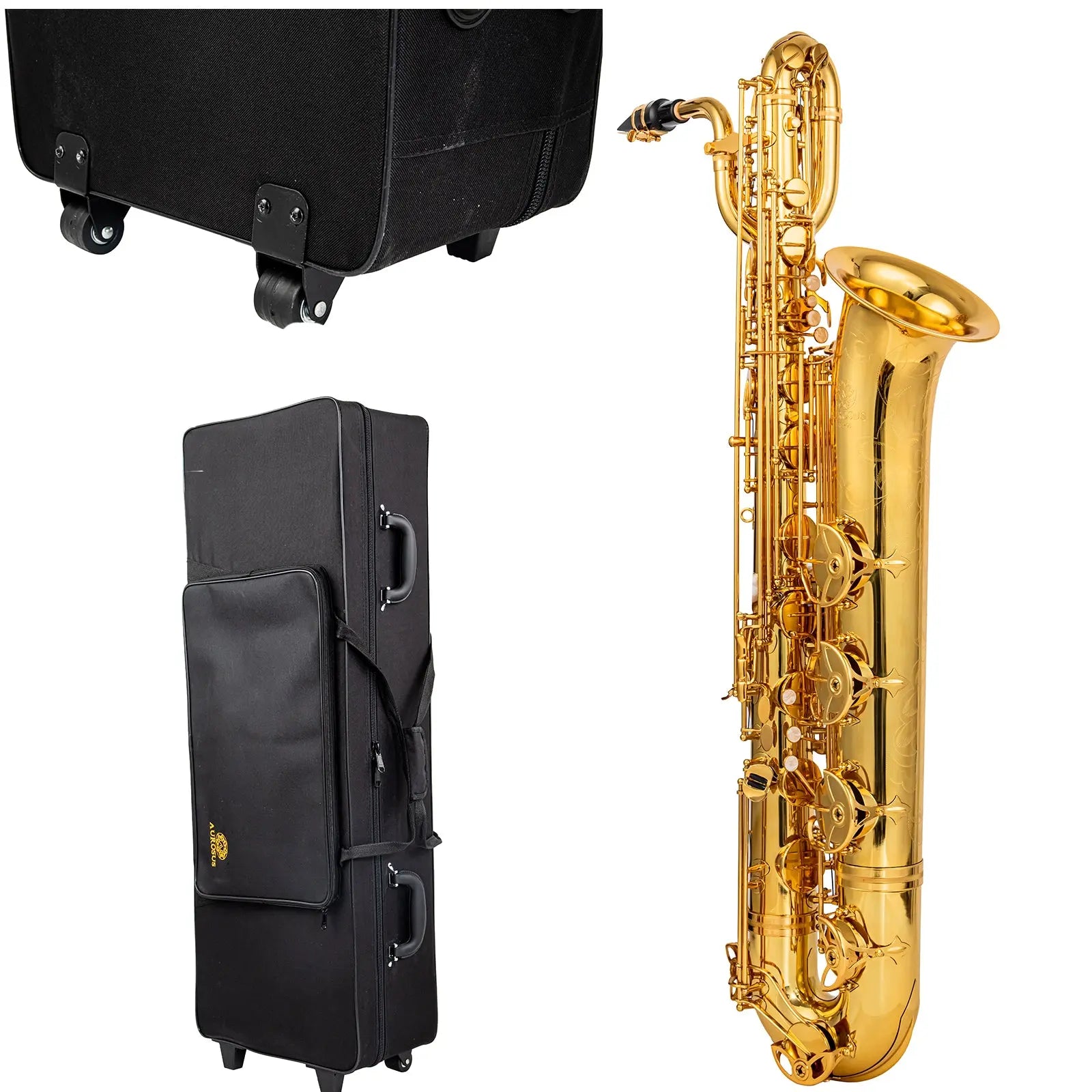 LAWTON Baritone sax 7☆ B Bronze AUROSUS BSA-G6 Baritone Saxophone Low Bb - High F# Gold LacquerBrass
