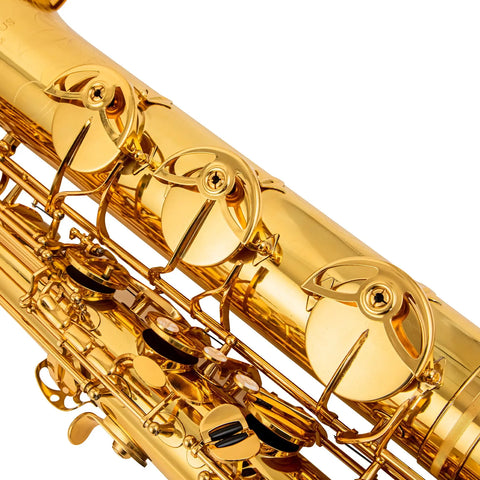 •	AUROSUS BSA-G6 Baritone Saxophone Low Bb - High F# Gold LacquerBrass  Roller case, for students and beginners Saxophone