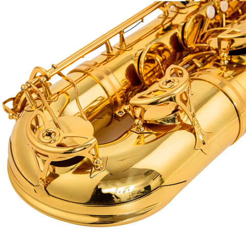 •	AUROSUS BSA-G6 Baritone Saxophone Low Bb - High F# Gold LacquerBrass  Roller case, for students and beginners Saxophone