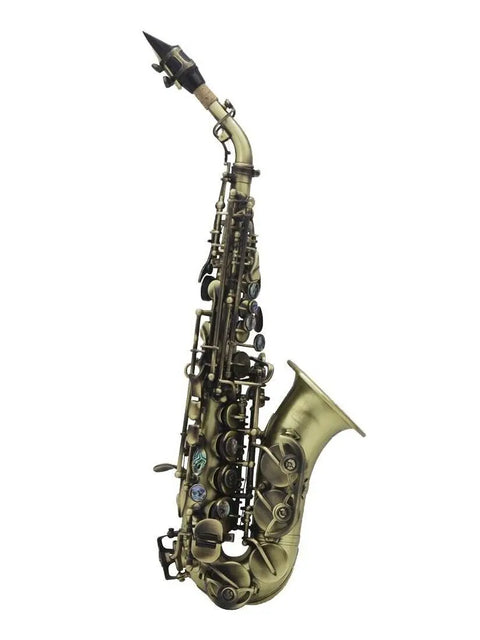 high-pitched straight saxophone silver B-tune saxophone leather box packaging to send a spree musical instrument - AUROSUS  Musical Instrument Store