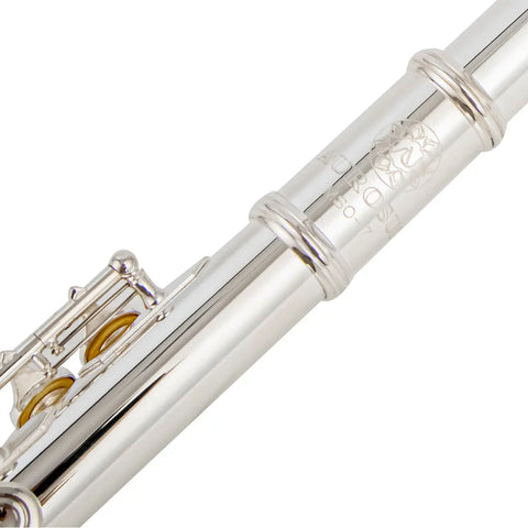 silver plated Intermediate 17keys open/closed hole c flute with b foot Joint offset g with case AUROSUS Musical Instrument Store
