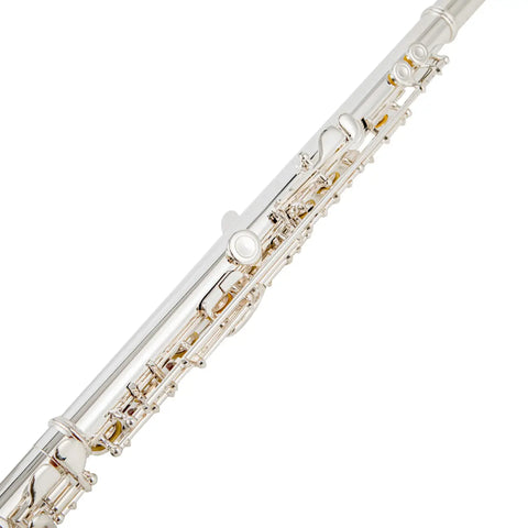 silver plated Intermediate 17keys open/closed hole c flute with b foot Joint offset g with case AUROSUS Musical Instrument Store