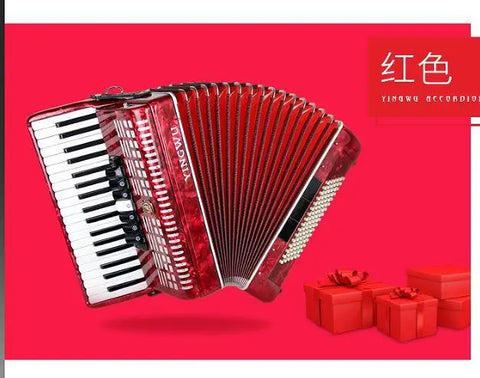 yingwu YW-871 Adult grade-examination playing beginner introductory musical instrument 37 keys 96 bass accordion - AUROSUS  Musical Instrument Store